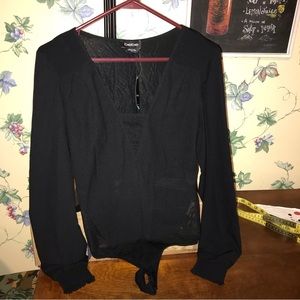 bebe Smocked Bodysuit